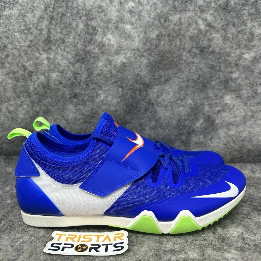 Nike Zoom Pole Vault Elite Track Spikes Mens Size 12 Racer Blue AA1204-400